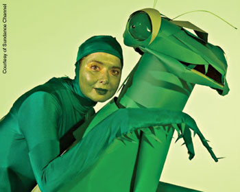 Isabella Rossellini as a Praying Mantis in Green Porno