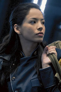 Sharp as a Razor -- Stephanie Chaves-Jacobsen is the latest strong -- and hot -- woman to join Galactica