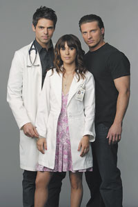 nightShift_2 Jason Thompson as Patrick Drake, Kimberly McCulluough as Robin Scorpio, and Steve Burton as Jason Morgan star on SOAPnet's new original series, General Hospital: Night Shift.