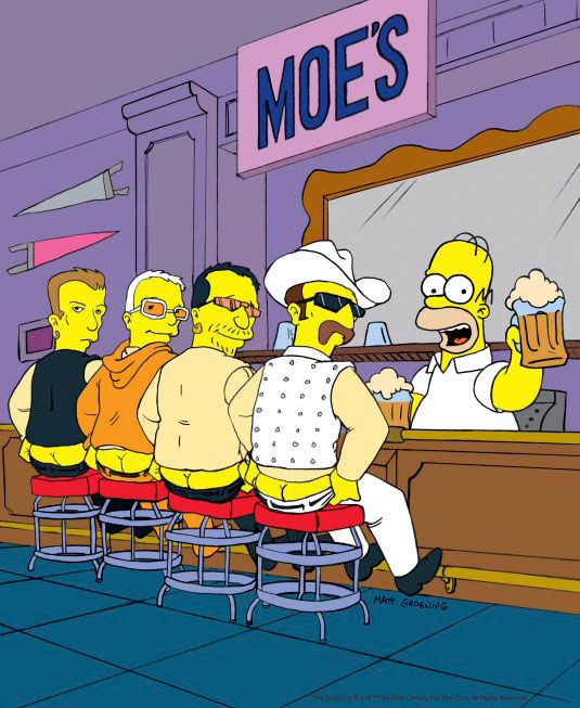U2 sing "The Garbage Man" on Simpsons "Trash of the Titans"