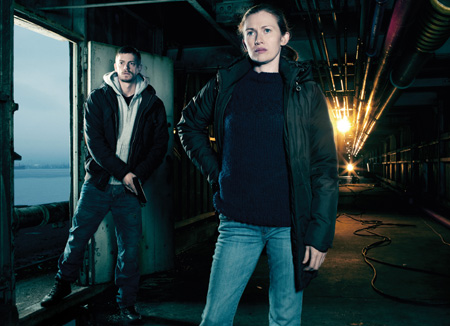 Mireille Enos and Joel Kinnaman in AMC's "The Killing"