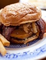 Take a pass on the greasy bacon burger and fries!