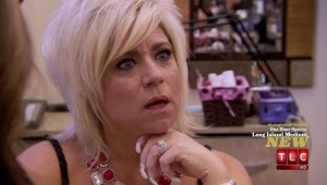 Long Island Medium Theresa Caputo at a nail salon in Bakersfield, California