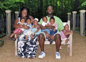 Mia and Rozonno McGhee and their sextuplets are the focus of new OWN series Six Little McGhees
