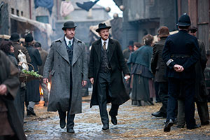 Matthew Macfadyen and Adam Rothenberg in BBC America's Ripper Street