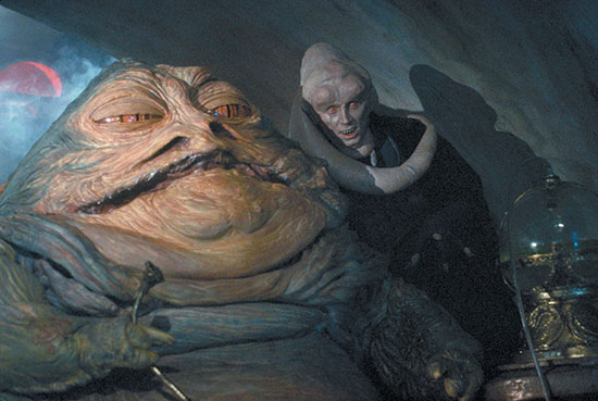 Star-Wars_Bib-Fortuna Jabba the Hut and Bib Fortuna in "Return of the Jedi"